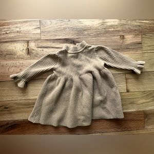 Adorable mock neck knit dress for toddlers